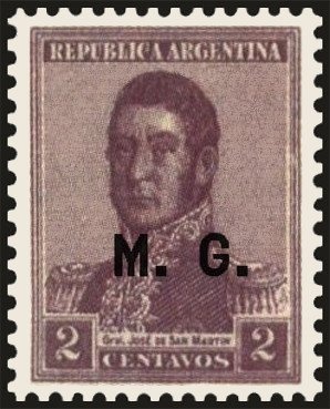 Agriculture - Overprint "SERVICIO OFICIAL" (10¾ mm)