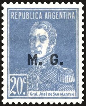 José Francisco de San Martín (1778-1850), ovpt. "M.H."