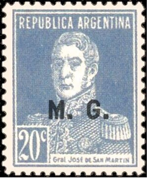 José Francisco de San Martín (1778-1850), ovpt. "M.J.I."