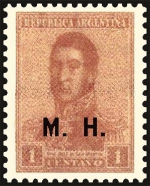 José Francisco de San Martín (1778-1850), ovpt. "M.I."
