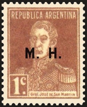 José Francisco de San Martín (1778-1850), ovpt. "M.A."