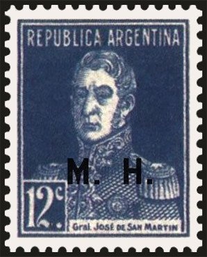 José Francisco de San Martin (1778-1850), overprinted M.J.I.