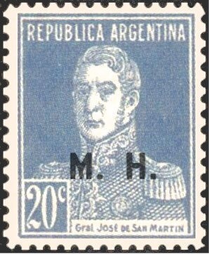 José Francisco de San Martín (1778-1850), ovpt. "M.R.C."