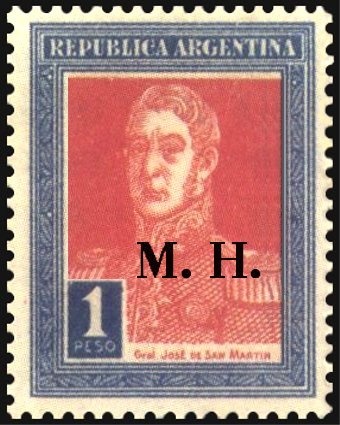 José Francisco de San Martín (1778-1850), ovpt. "M.I."