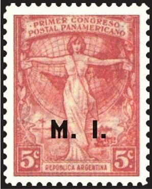 José Francisco de San Martín (1778-1850), ovpt. " M.J.I."