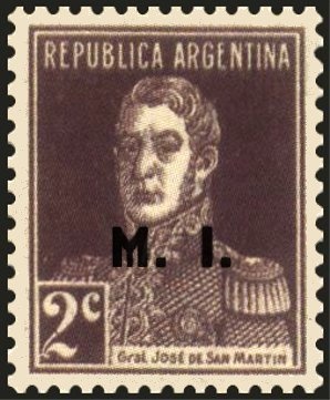 José Francisco de San Martín (1778-1850), ovpt. “M.R.C.”
