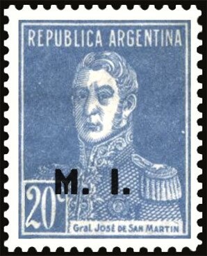 José Francisco de San Martín (1778-1850), ovpt. “M.M.”