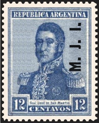 José Francisco de San Martín (1778-1850), ovpt. "M.M."