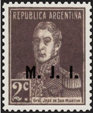 Agricultural workman, ovpt. “M.G.”