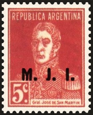 José Francisco de San Martíin (1778-1850), ovpt. "M.G."