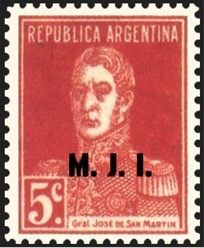 José Francisco de San Martín (1778-1850), ovpt. "M.I."