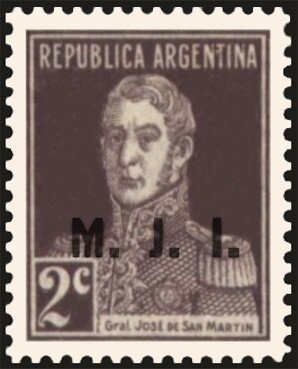 José Francisco de San Martin (1778-1850), ovpt. "M.M."