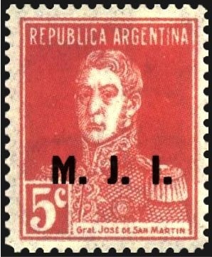 José Francisco de San Martin (1778-1850), ovpt. "M.G."