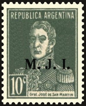 José Francisco de San Martín (1778-1850), ovpt. “M.J.I.”