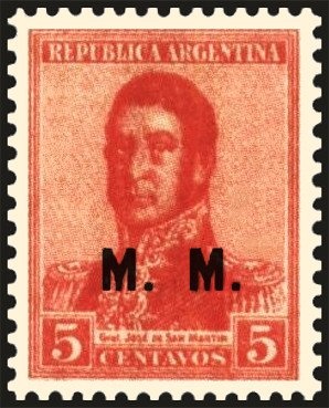 José Francisco de San Martín (1778-1850), ovpt. "M.I."