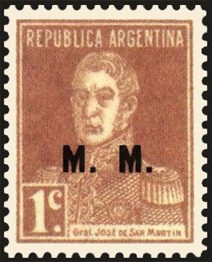 José Francisco de San Martin (1778-1850), ovpt. "M.G."