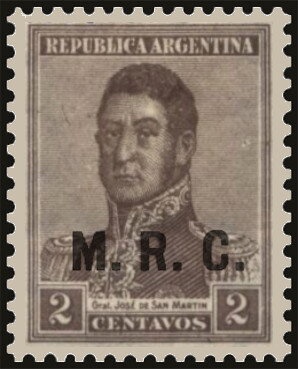 Fruits - Overprint "SERVICIO OFICIAL" (10¾ mm)