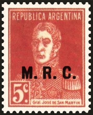 José Francisco de San Martín (1778-1850), ovpt. "M.I."