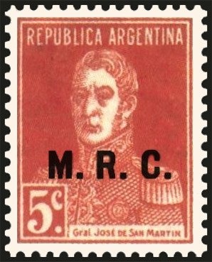 José Francisco de San Martín (1778-1850), ovpt. "M.H."