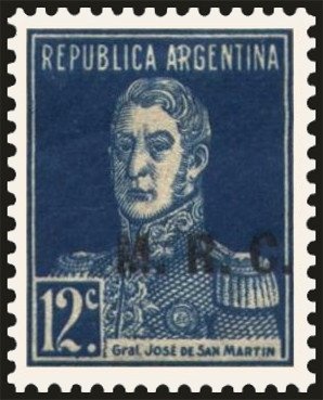 José Francisco de San Martín (1778-1850), ovpt. "M.H."