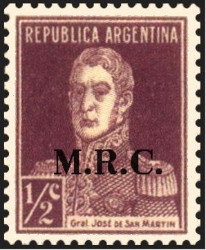 José Francisco de San Martín (1778-1850), ovpt. "M.A."