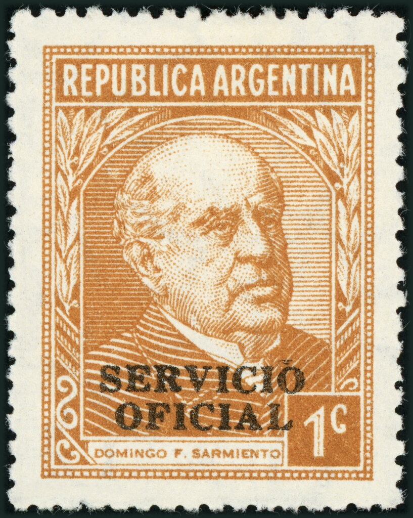 Allegory - “Republica Argentina”, ovpt. “M.M.”