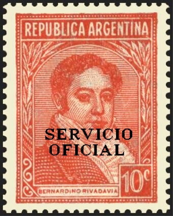 Agriculture - Overprint "SERVICIO OFICIAL" (12¼ mm)