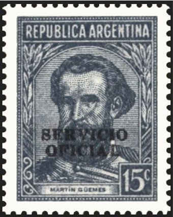 José Francisco de San Martin (1778-1850), ovpt. "M.A."