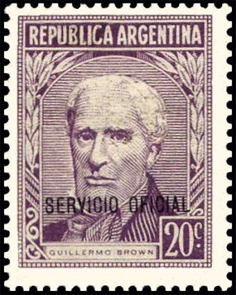 José Francisco de San Martin (1778-1850), overprinted M.J.I.