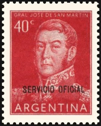 Overprint "Aéreo 18 pesos"