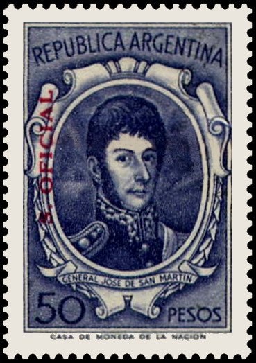 Bernardino Rivadavia (1780-1845), ovpt.