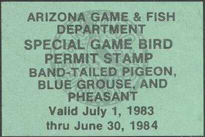 Special Game Bird Permit Stamp