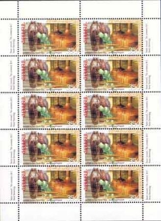 "Z" without frame - Surcharged in violet