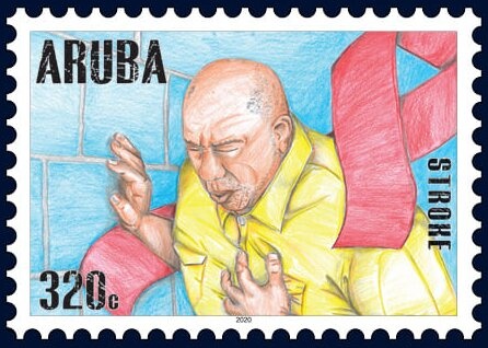 Armenian definitive, handstamped "1r HH" on 60k. on 1k.