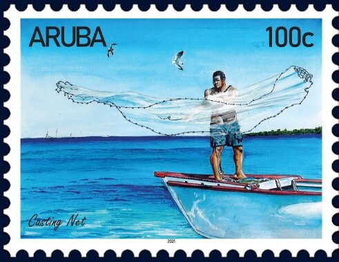 Bermuda Blue Angelfish (Holacanthus ciliaris)