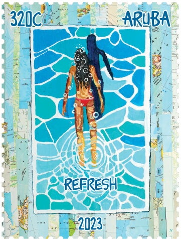 Tatik-Papik monument, surcharged