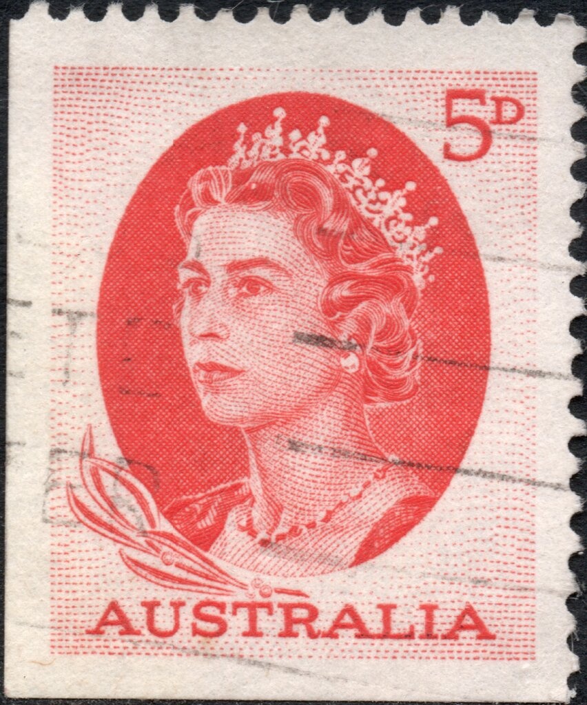 Olympic Torch and 1956 7½d. Stamp
