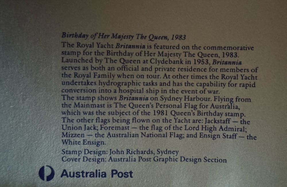 Birthday of Queen Elizabeth II - 1983  stamp collectible - Main Image 3