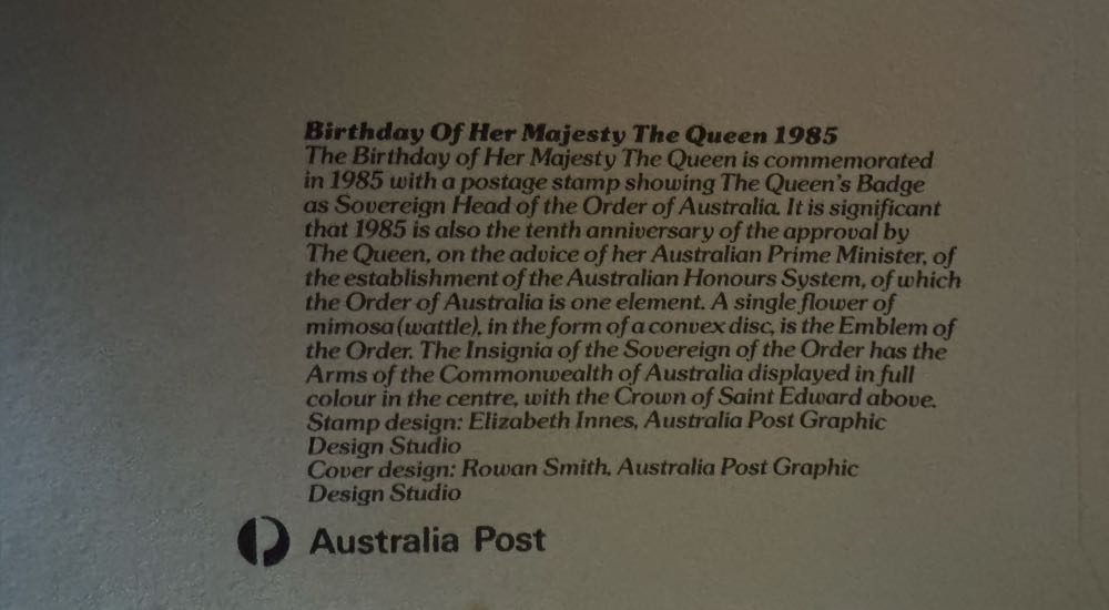 Birthday of Queen Elizabeth II - 1985  stamp collectible - Main Image 3