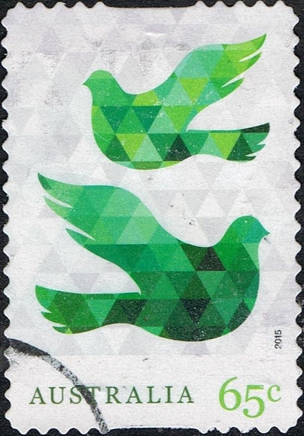 Kangaroo and Map, Perforated OS