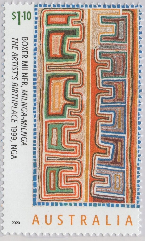 Kangaroo and Map, Perforated OS