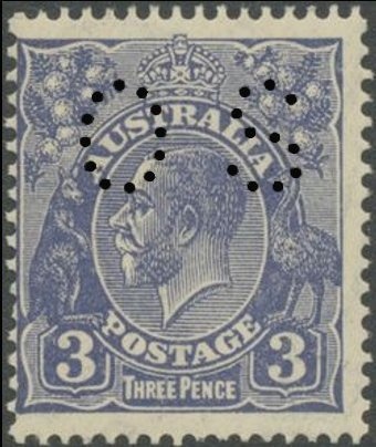 King George V, Overprinted OS