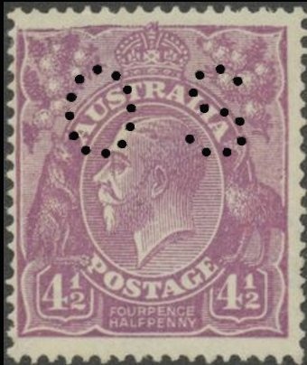 King George V, Overprinted OS
