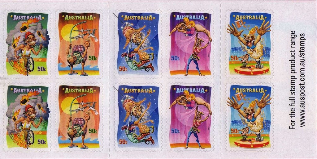 Kangaroo and Map, Perforated OS