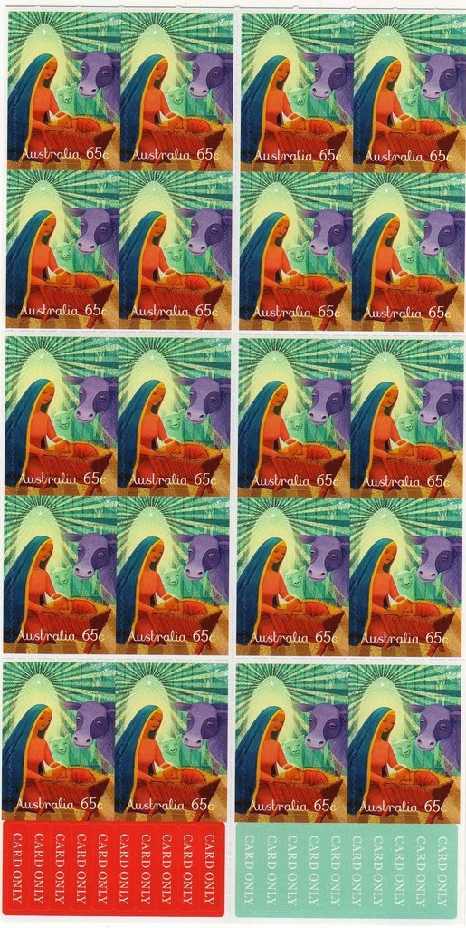 Kangaroo and Map, Perforated OS