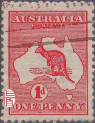 Kangaroo and Map, Perforated OS