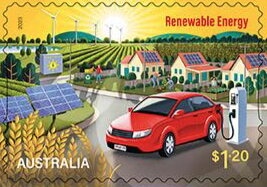 Kangaroo and Map, Perforated OS