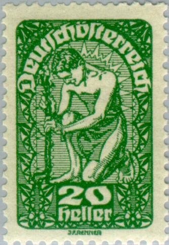 Overprint German stamp postilion in front of European map