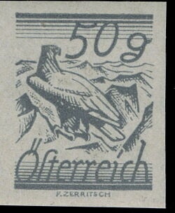 Austrian eagle rising from the flames