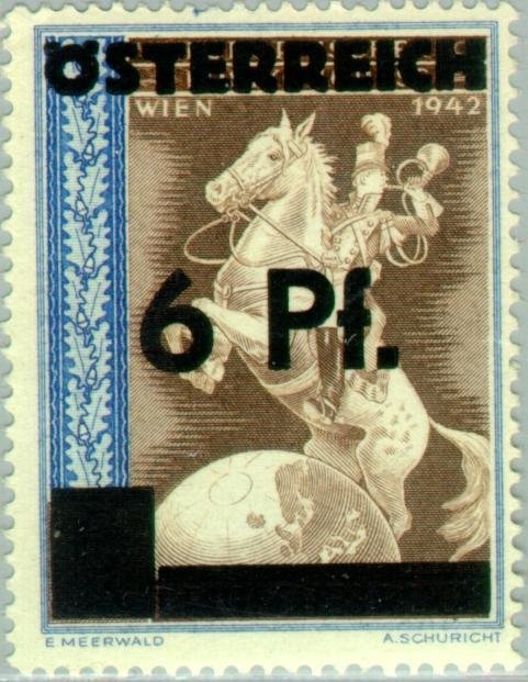 Overprint German stamp Hitler